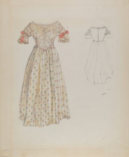 Dress, c. 1937. Creator: Arelia Arbo.