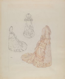 Wedding Dress, c. 1937. Creator: Arelia Arbo.