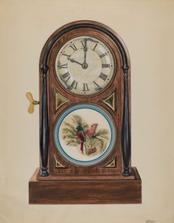 Mantel Clock, c. 1936. Creator: Ralph Atkinson.