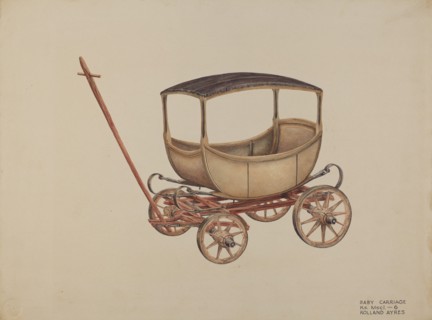 Baby Carriage, 1935/1942. Creator: Rolland Ayres.