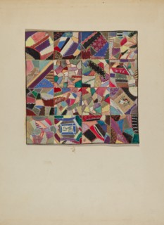 Crazy Quilt, c. 1936. Creator: Evelyn Bailey.