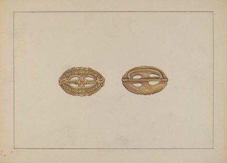 Buckle, c. 1937. Creator: Evelyn Bailey.