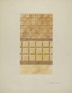 Wall Decoration, on Adobe Ranch House, c. 1939. Creator: Frank C. Barks.