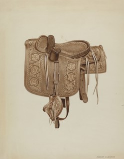 Side Saddle, c. 1937. Creator: Frank C. Barks.