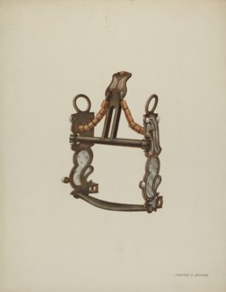 Bit with Curb, c. 1940. Creator: Frank C. Barks.