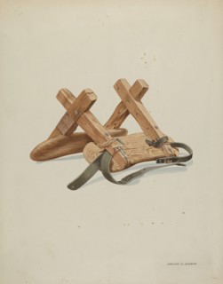 Saddle, c. 1937. Creator: Frank C. Barks.