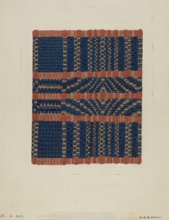 Coverlet, c. 1937. Creator: Ruth M. Barnes.