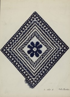 Coverlet, c. 1936. Creator: Ruth M. Barnes.