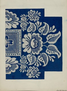 Coverlet, c. 1937. Creator: Ruth M. Barnes.