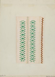 Sampler (Stitching), c. 1937. Creator: Ruth M. Barnes.