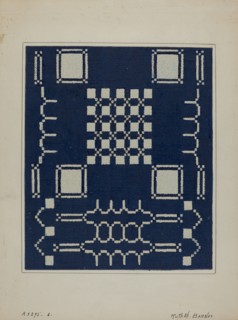 Coverlet (Section), c. 1940. Creator: Ruth M. Barnes.