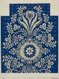 Coverlet, c. 1937. Creator: Ruth M. Barnes.