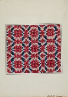 Coverlet (Section), c. 1936. Creator: Ruth M. Barnes.