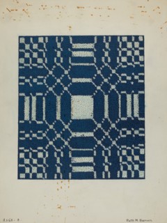 Coverlet, c. 1940. Creator: Ruth M. Barnes.