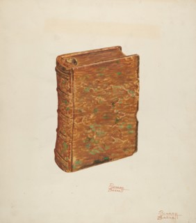 Book Flask, c. 1939. Creator: Richard Barnett.