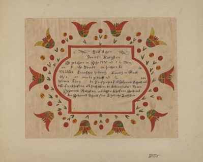 Fraktur, 1935/1942. Creator: Richard Barnett.