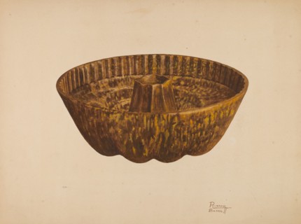Cake Mold, c. 1938. Creator: Richard Barnett.