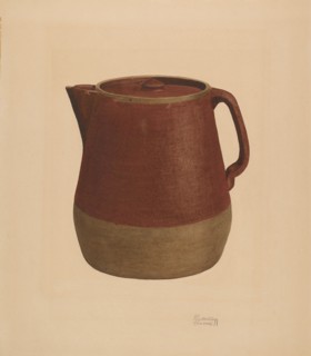 Coffee Pot, c. 1938. Creator: Richard Barnett.