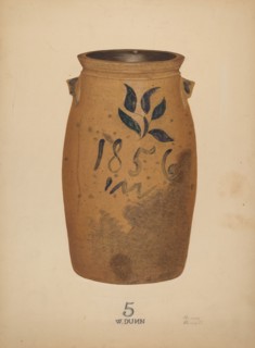 Five Gallon Churn, c. 1937. Creator: Richard Barnett.