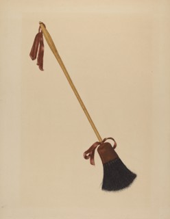 Long Handled Bristle Brush, c. 1938. Creator: Richard Barnett.