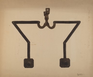 Wall Bracket Candleholder, c. 1938. Creator: Richard Barnett.