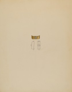 Tie Pin, c. 1936. Creator: Eugene Barrell.