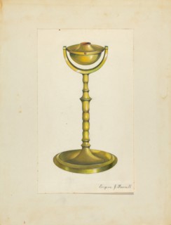 Lamp, 1935/1942. Creator: Eugene Barrell.