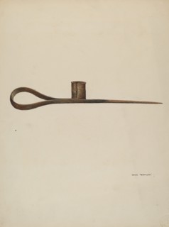 Candle Holder, c. 1939. Creator: Dana Bartlett.