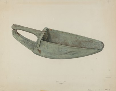 Wooden Scoop, 1938. Creator: Eugene Bartz.