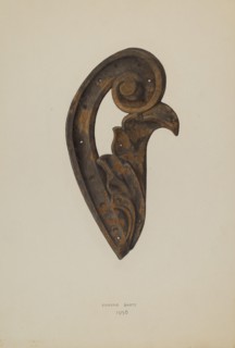 Leaf and Scroll, 1938. Creator: Eugene Bartz.