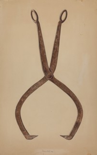 Ice Tongs, 1939. Creator: Eugene Bartz.