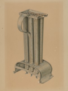 Candle Mold, c. 1940. Creator: Edward Bashaw.