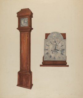 Clock, c. 1939. Creator: Leonard Battee.