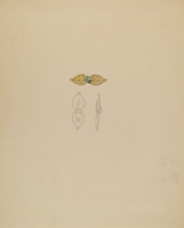 Clasp for Necklace, c. 1936. Creator: Doris Beer.