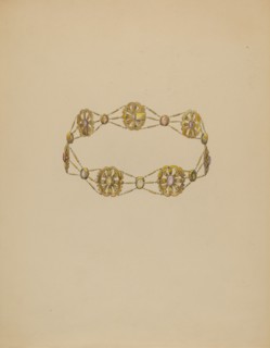 Necklace, c. 1936. Creator: Doris Beer.