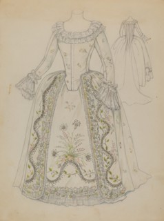 Dress, c. 1936. Creator: Jessie M. Benge.