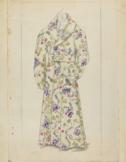 Man's Dressing Gown, c. 1939. Creator: Jessie M. Benge.