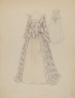 Dress, c. 1936. Creator: Jessie M. Benge.