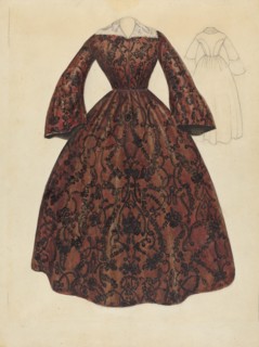Dress, c. 1939. Creator: Jessie M. Benge.
