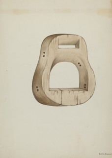 Stirrup, c. 1937. Creator: Edith Towner.