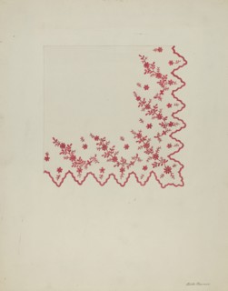Handkerchief, c. 1937. Creator: Edith Towner.