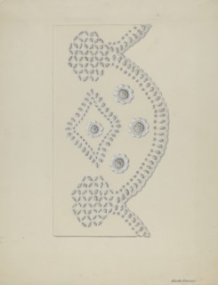 Eyelet Embroidery, c. 1937. Creator: Edith Towner.