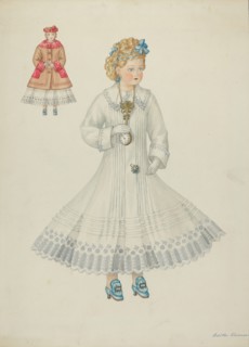 Doll - "Retta Hervey", c. 1937. Creator: Edith Towner.