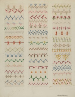 Sampler, c. 1937. Creator: Edith Towner.