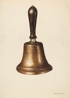 Town Crier's Bell, c. 1937. Creator: Edith Towner.