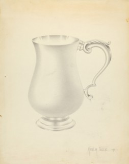 Silver Pitcher, 1937. Creator: Amelia Tuccio.