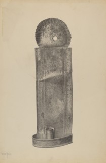 Candle Sconce, c. 1940. Creator: Amelia Tuccio.