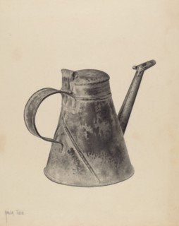 Sperm Oil Can, c. 1937. Creator: Amelia Tuccio.