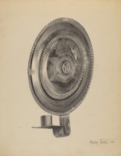 Candle Sconce, 1938. Creator: Amelia Tuccio.