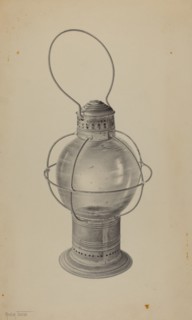 Hand Lantern, c. 1938. Creator: Amelia Tuccio.